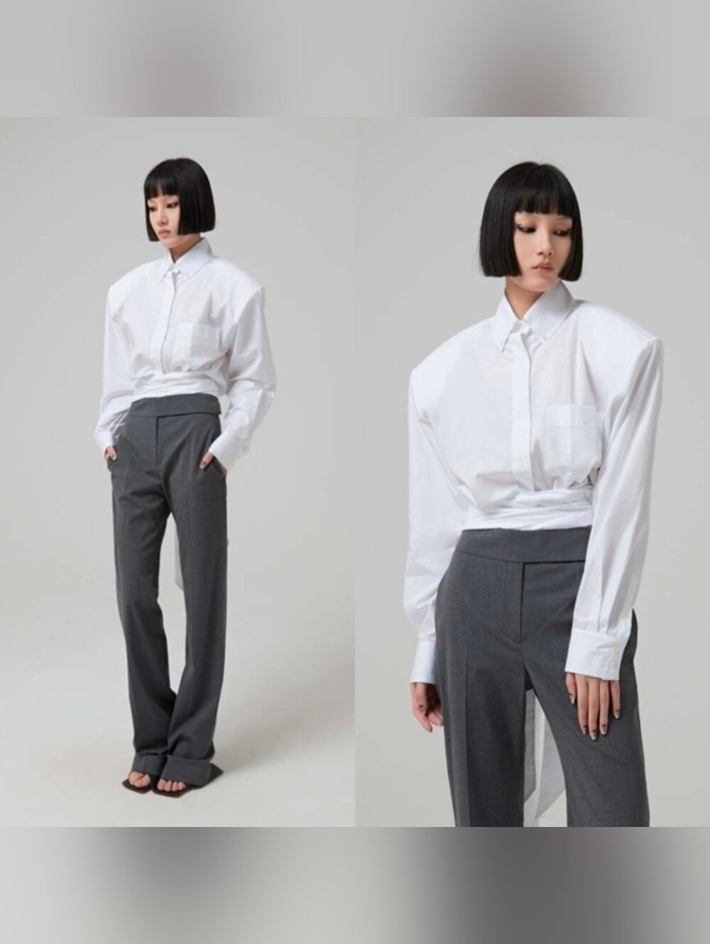 Alexandre Vautheir Wrap Over White Shirt
